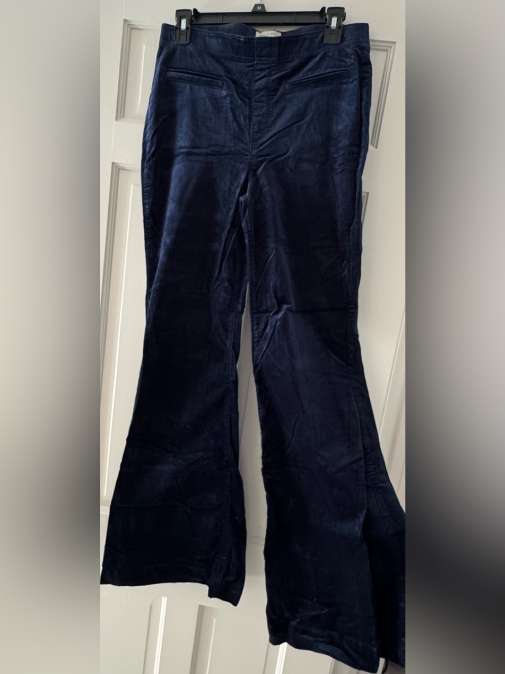 Women’s Navy Corduroy Flare Pants
